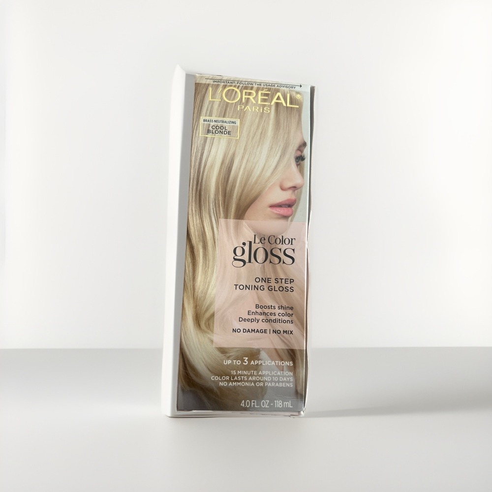 L'Oreal Le Color g'loss One Step Toning Gloss Cool Blonde Brass Neutralizing 4oz
